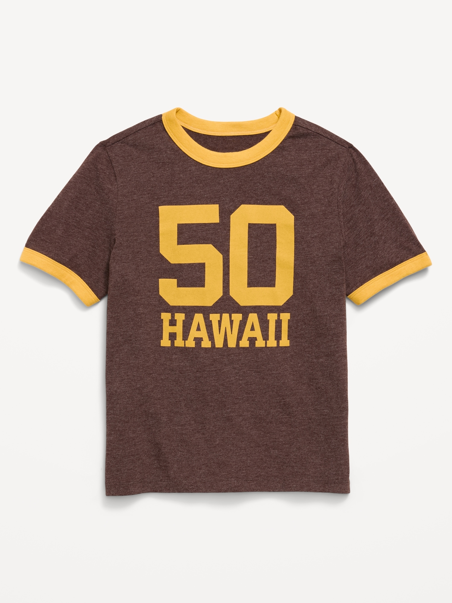 Softest Short-Sleeve Ringer Graphic T-Shirt for Boys