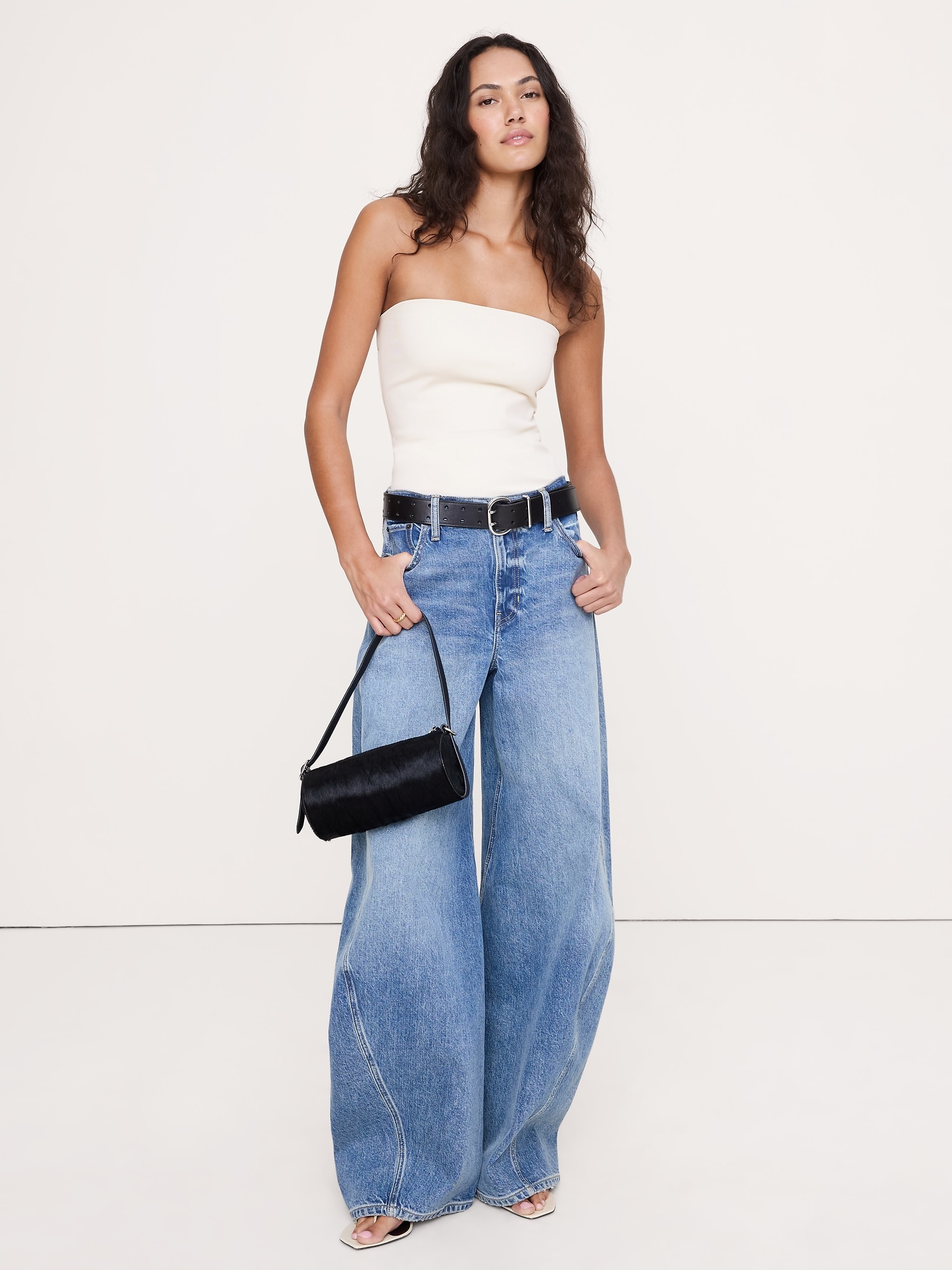 スカルプテッド ストレッチ チューブ トップ-0