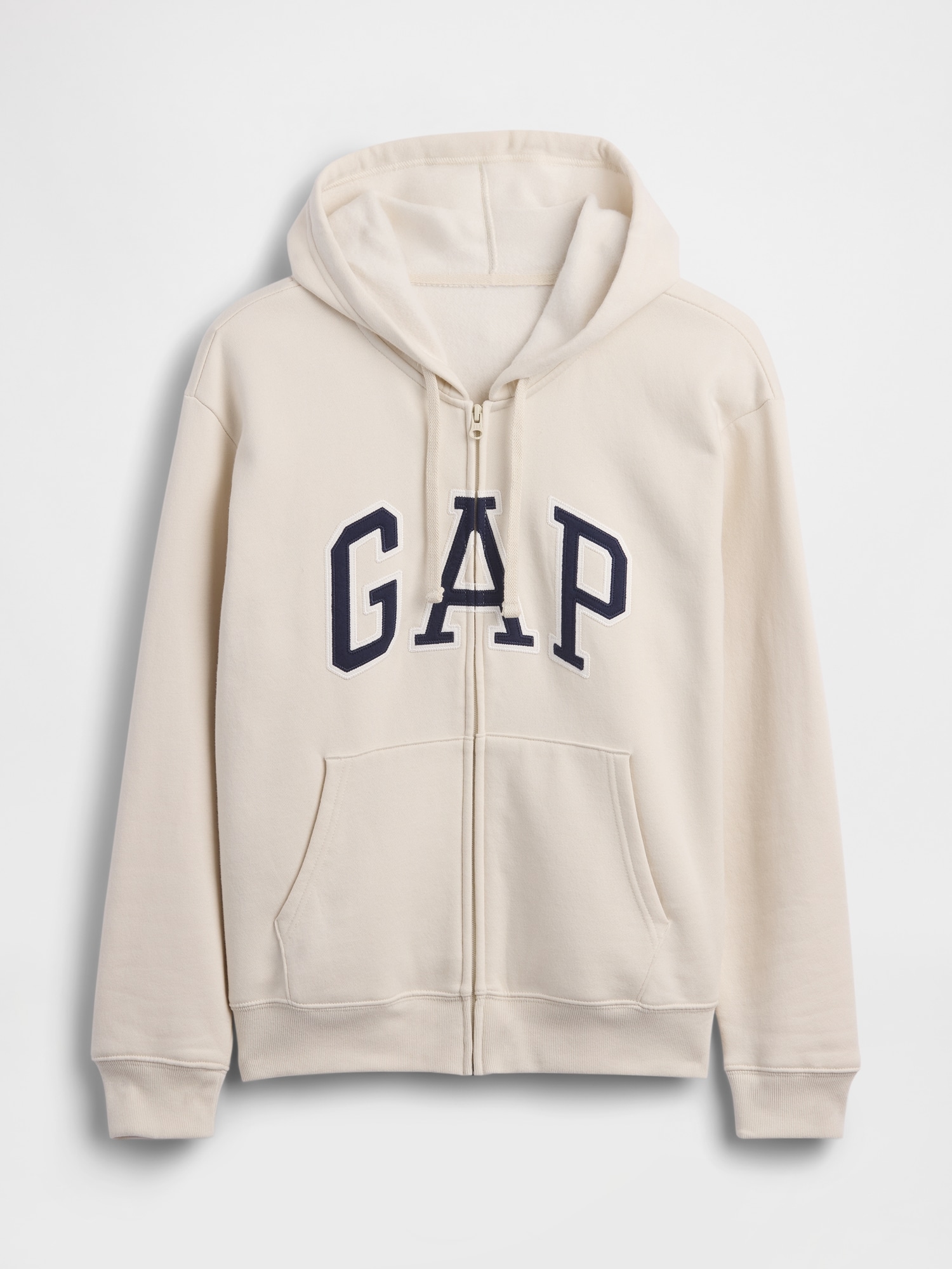 リラックスフィット GAPロゴ ジップアップパーカー-4