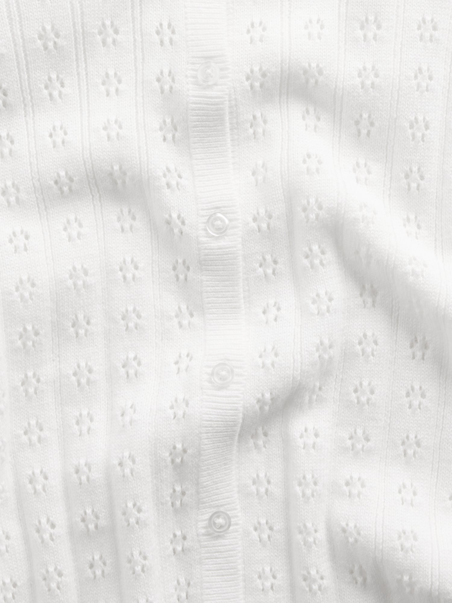 コットン100% ポインテール クロップドカーディガン-3