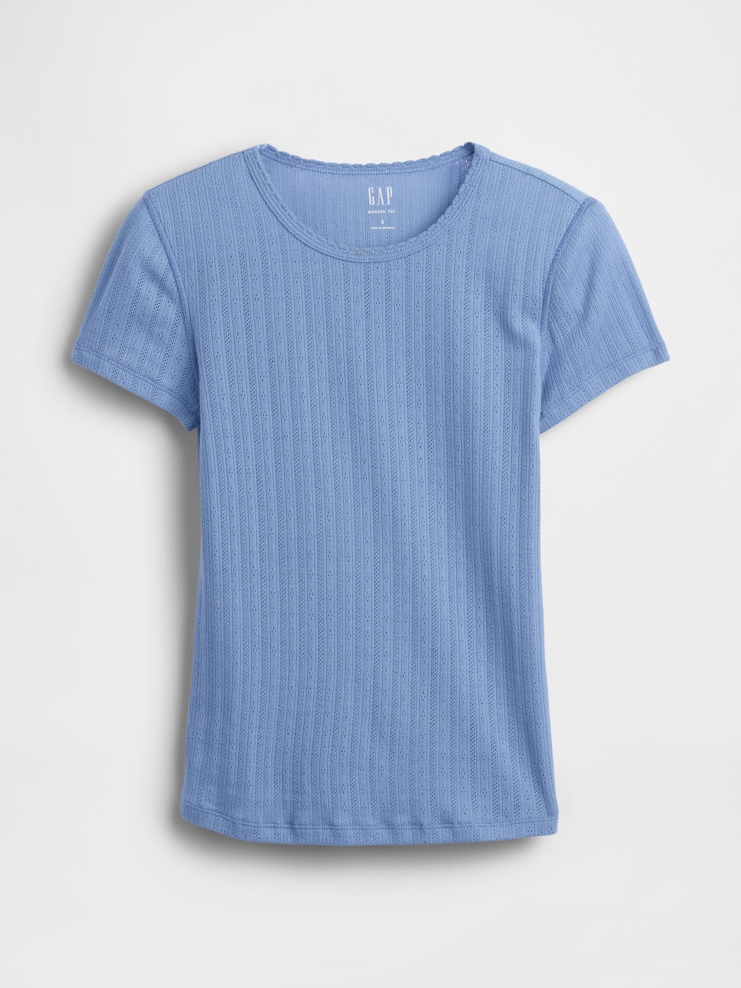 ポインテール クルーネックTシャツ-5
