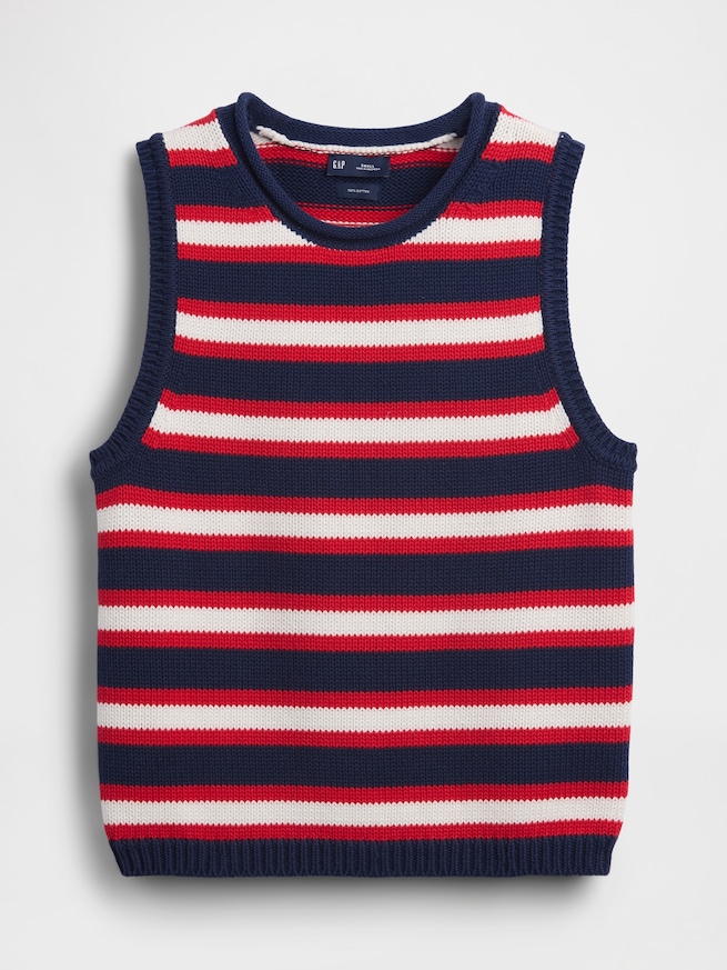 コットン100% ニットベスト-4