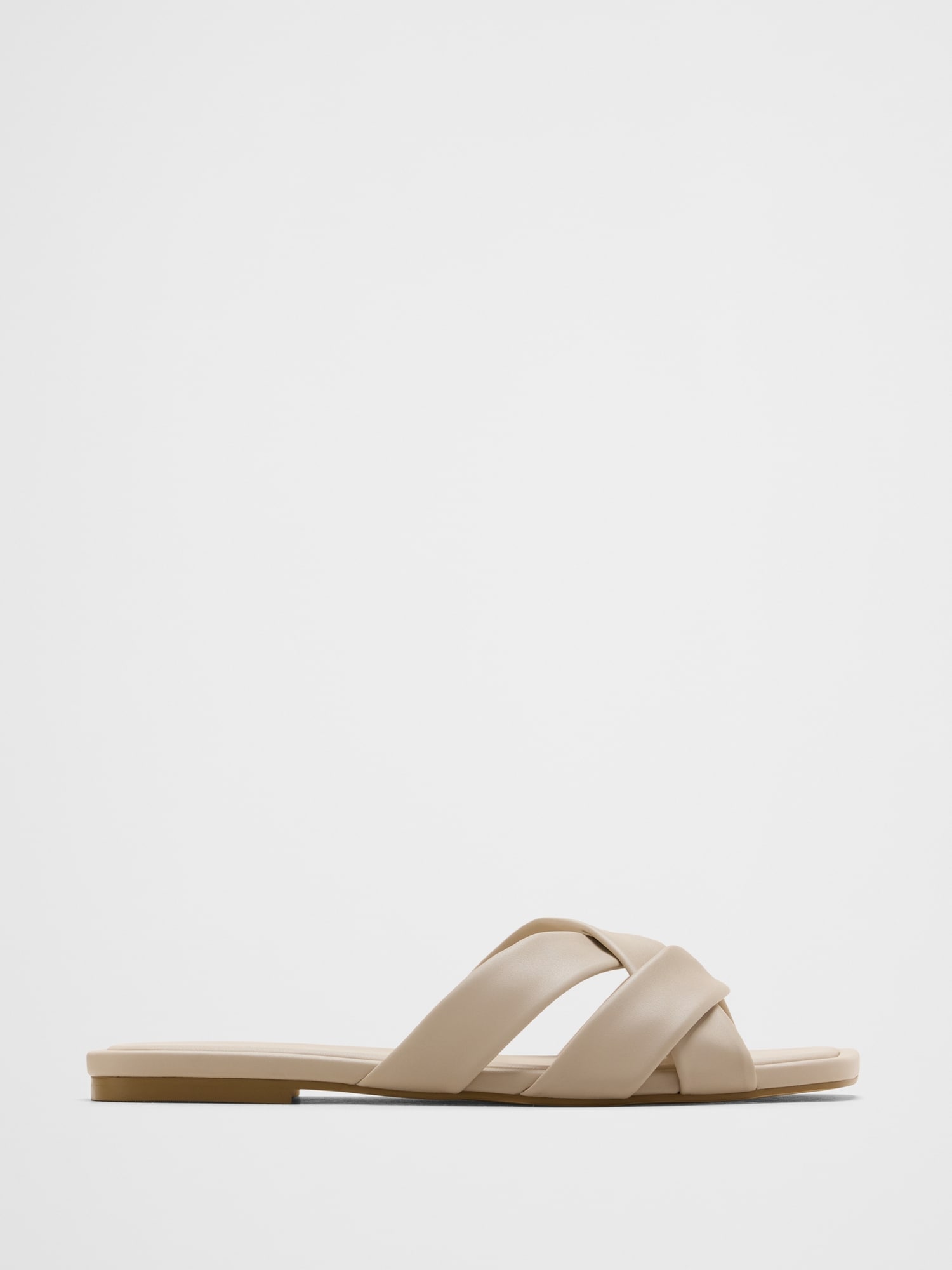 Vegan Leather Crossover Sandal