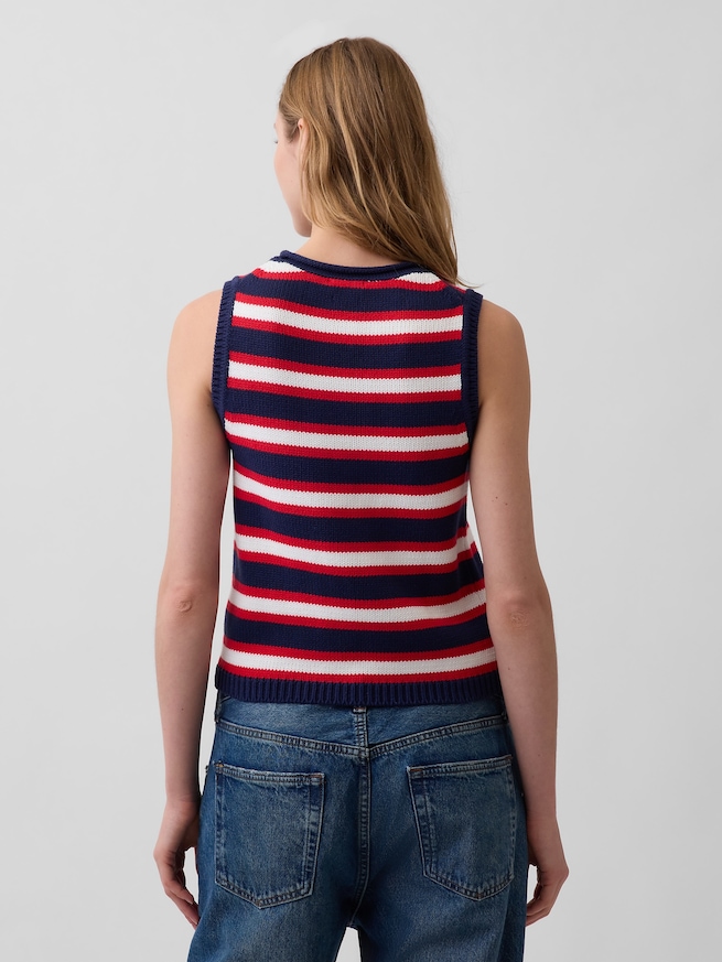 コットン100% ニットベスト-2