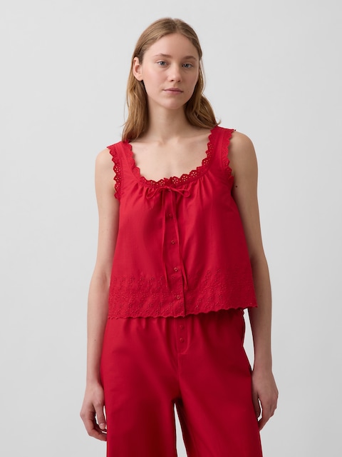 Embroidered PJ Tank