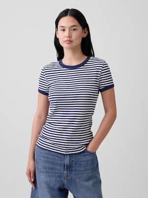 モダンリブ リンガーTシャツ