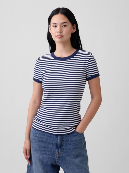 モダンリブ リンガーTシャツ