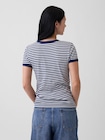 モダンリブ リンガーTシャツ-1