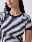 モダンリブ リンガーTシャツ-3