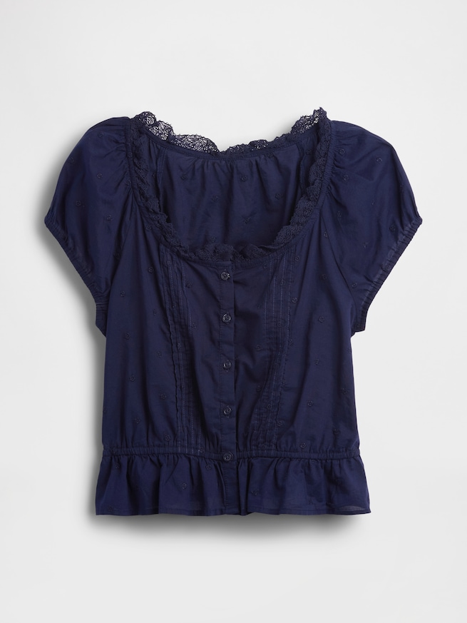 クロップド ピンタック トップス-5