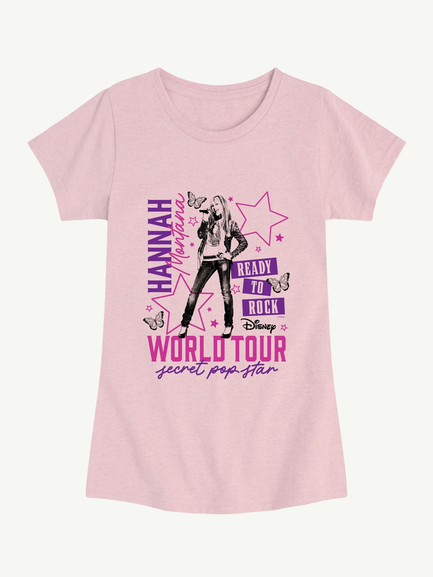 Disney Hannah Montana Concert Short Sleeve Graphic T-Shirt For Girls