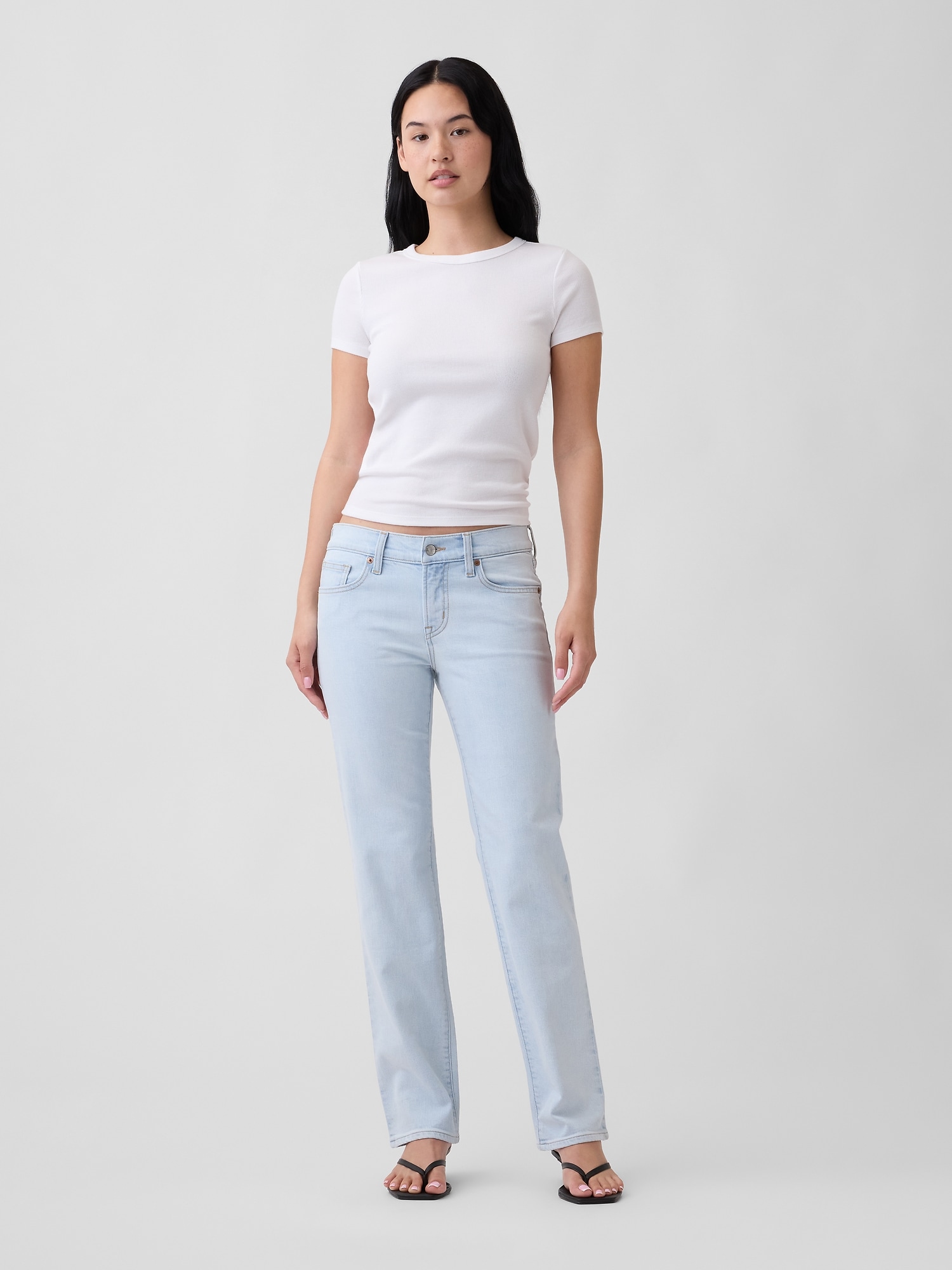 Low Rise '90s Straight Jeans