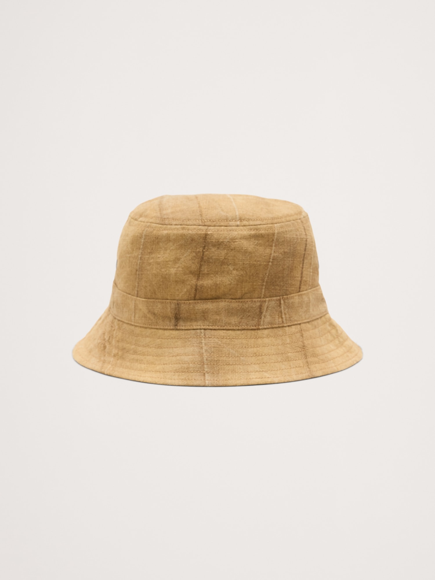 CHAPEAU CLOCHE TEXTURÉ EN MÉLANGE DE COTON ET RAMIE