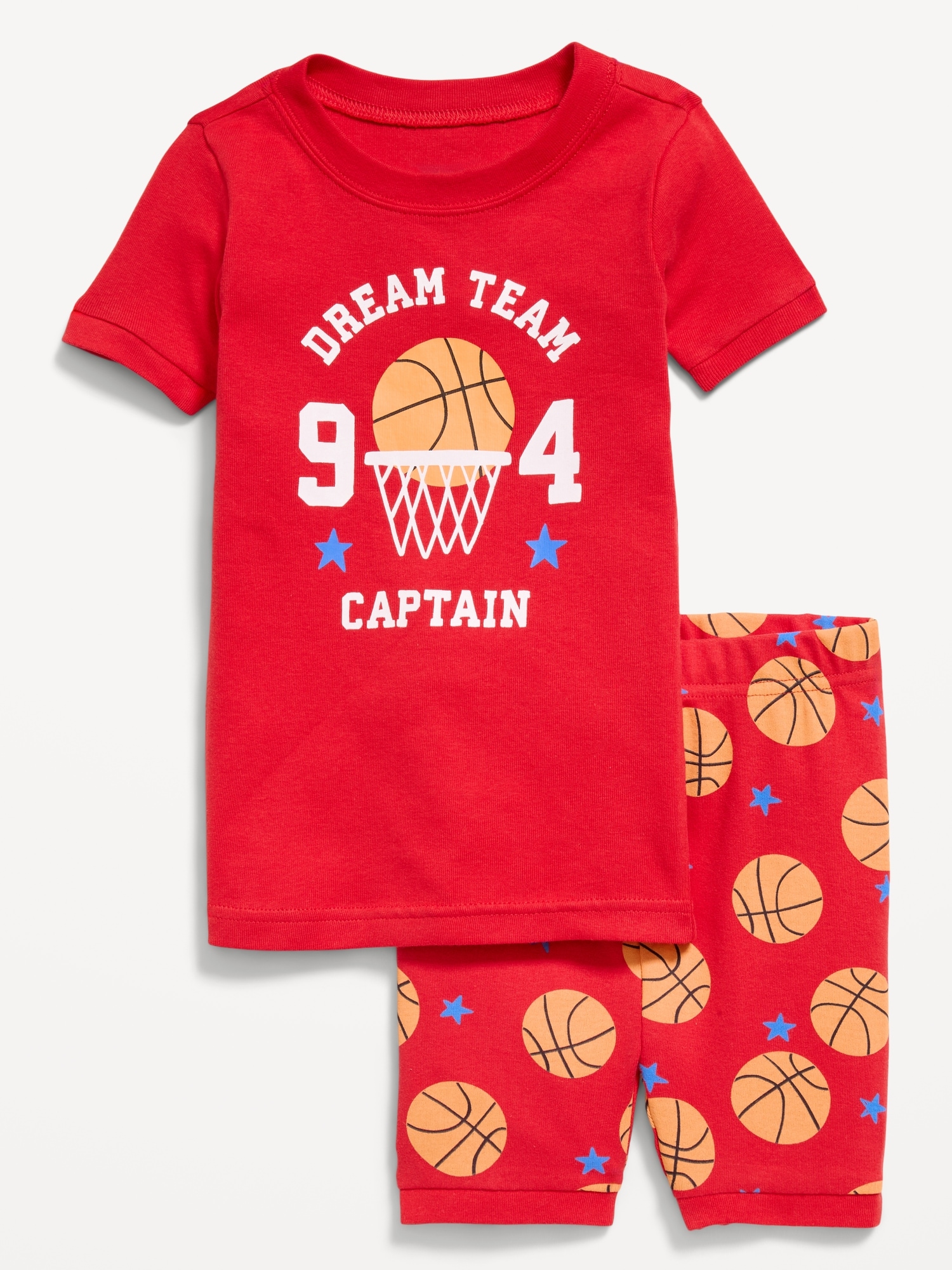 Printed Snug-Fit Pajama Set for Toddler & Baby