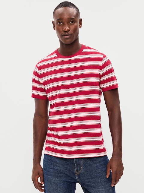 Crew-Neck Striped T-Shirt