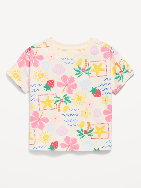 Printed Short-Sleeve T-Shirt for Toddler Girls