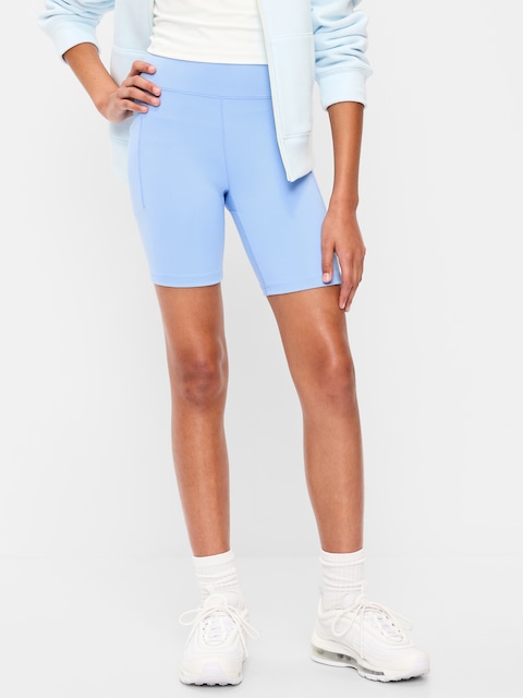 High-Waisted StudioSmooth Biker Shorts for Girls