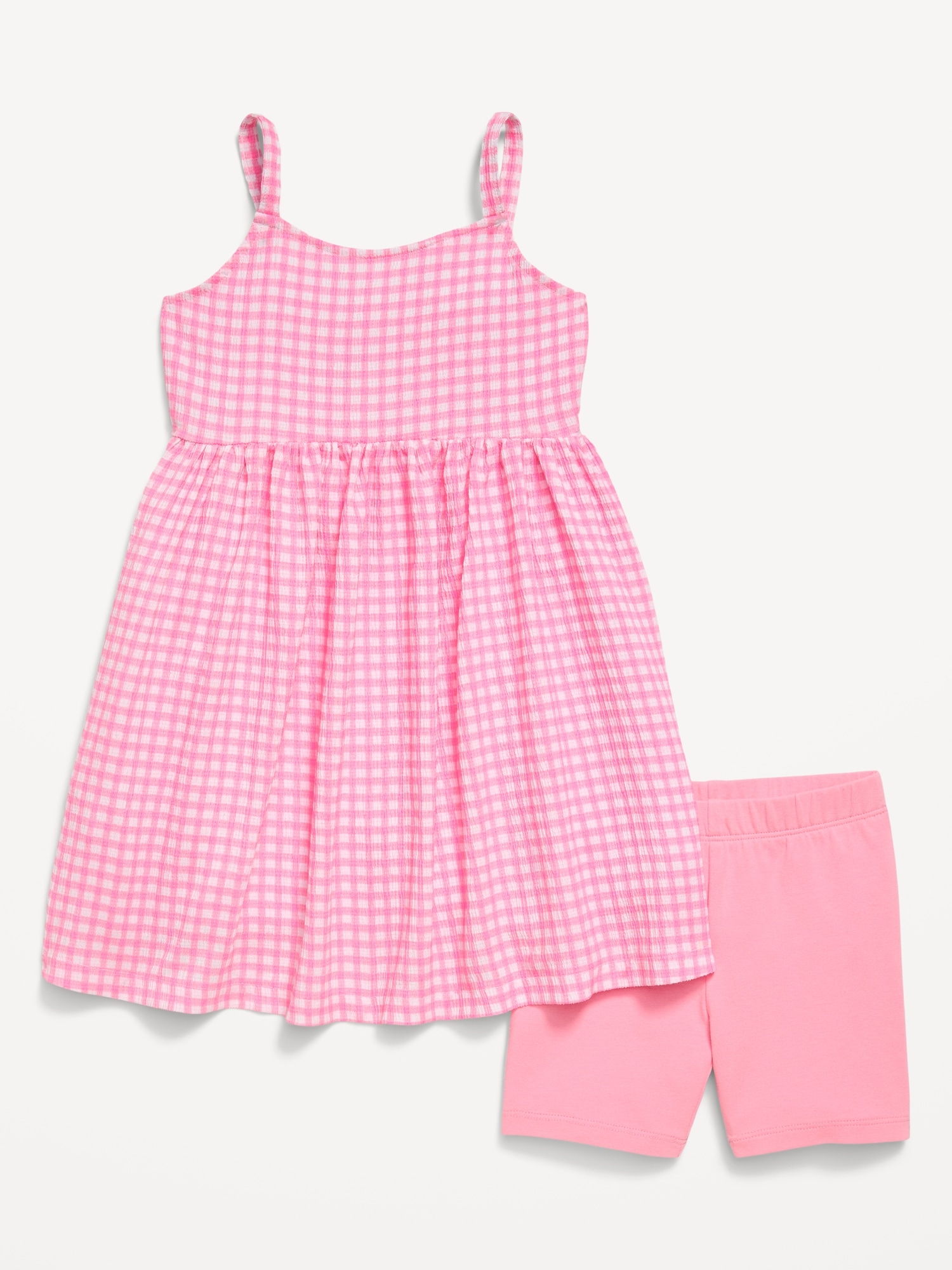 ENSEMBLE ROBE SANS MANCHES À MOTIF ET CUISSARD POUR TOUTE-PETITE