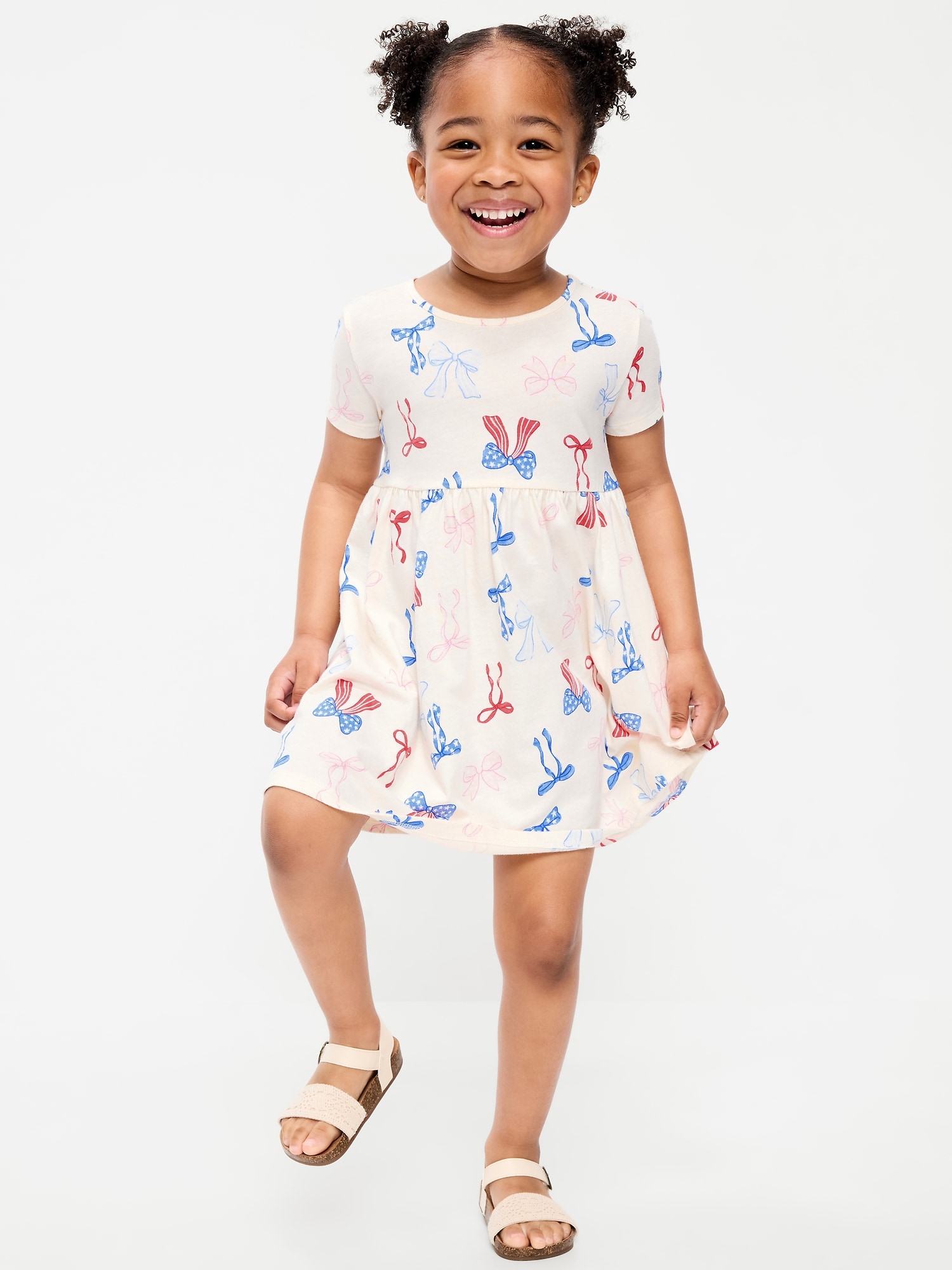 chinese dress ladies Girls Long Sleeved Hand Smocked Blue Floral Fall Dress in Pima Cotton main image 1