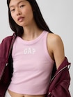 リブ GAPロゴ クロップド タンクトップ-3