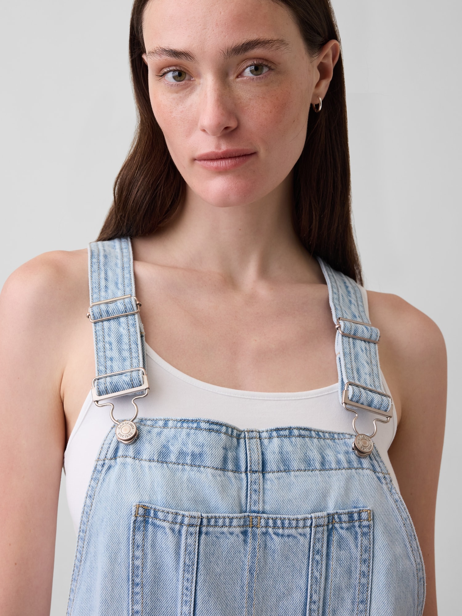 UltraSoft Denim Loose Shortalls
