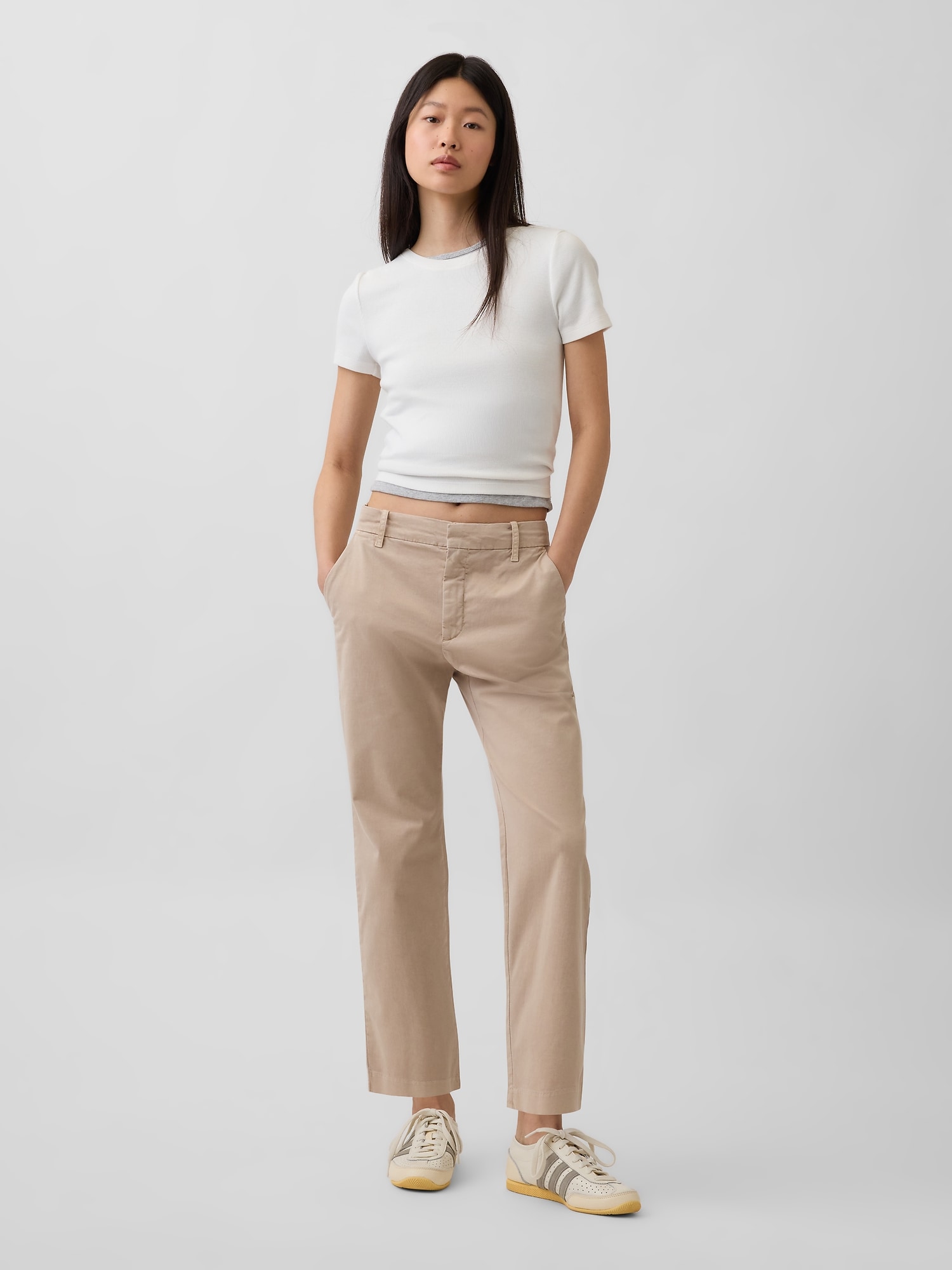 KAKI URBAIN À TAILLE MI-BASSE