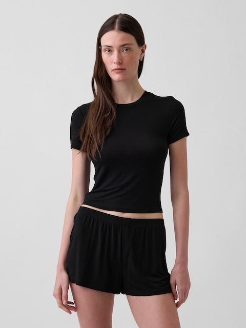 MadeSoft Modal Rib PJ T-Shirt