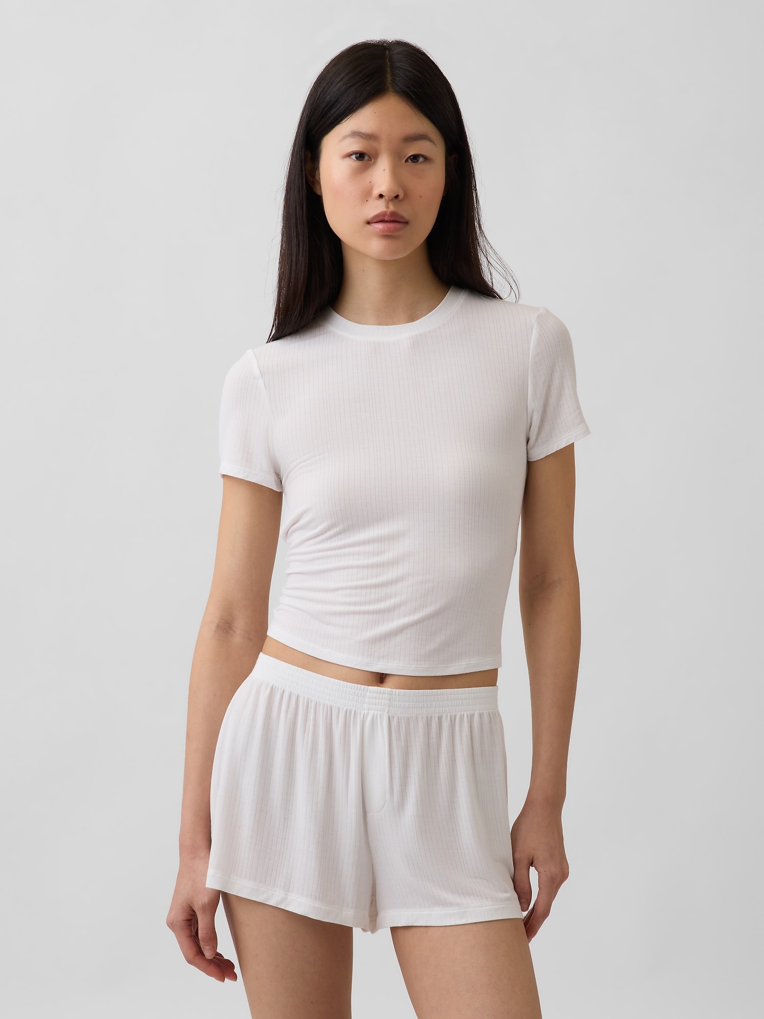 Softest UltraFine Rib Modal PJ T-Shirt