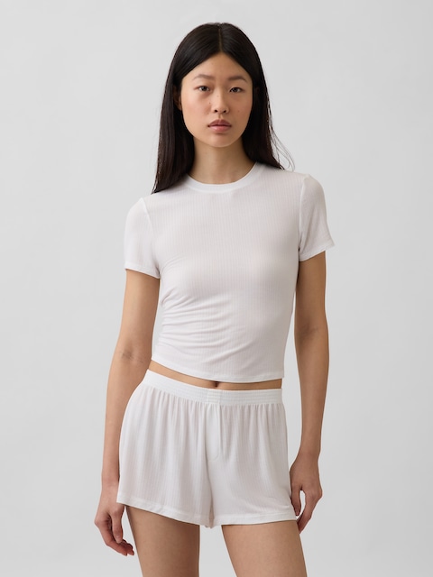 MadeSoft Modal Rib PJ T-Shirt