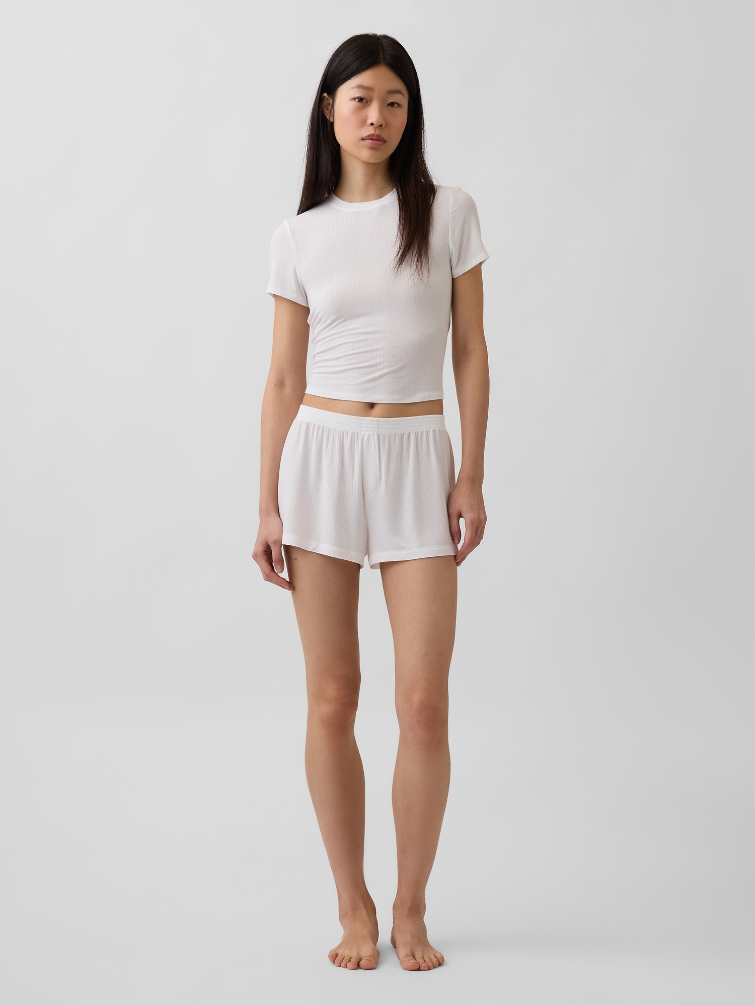Softest UltraFine Rib Modal PJ Shorts