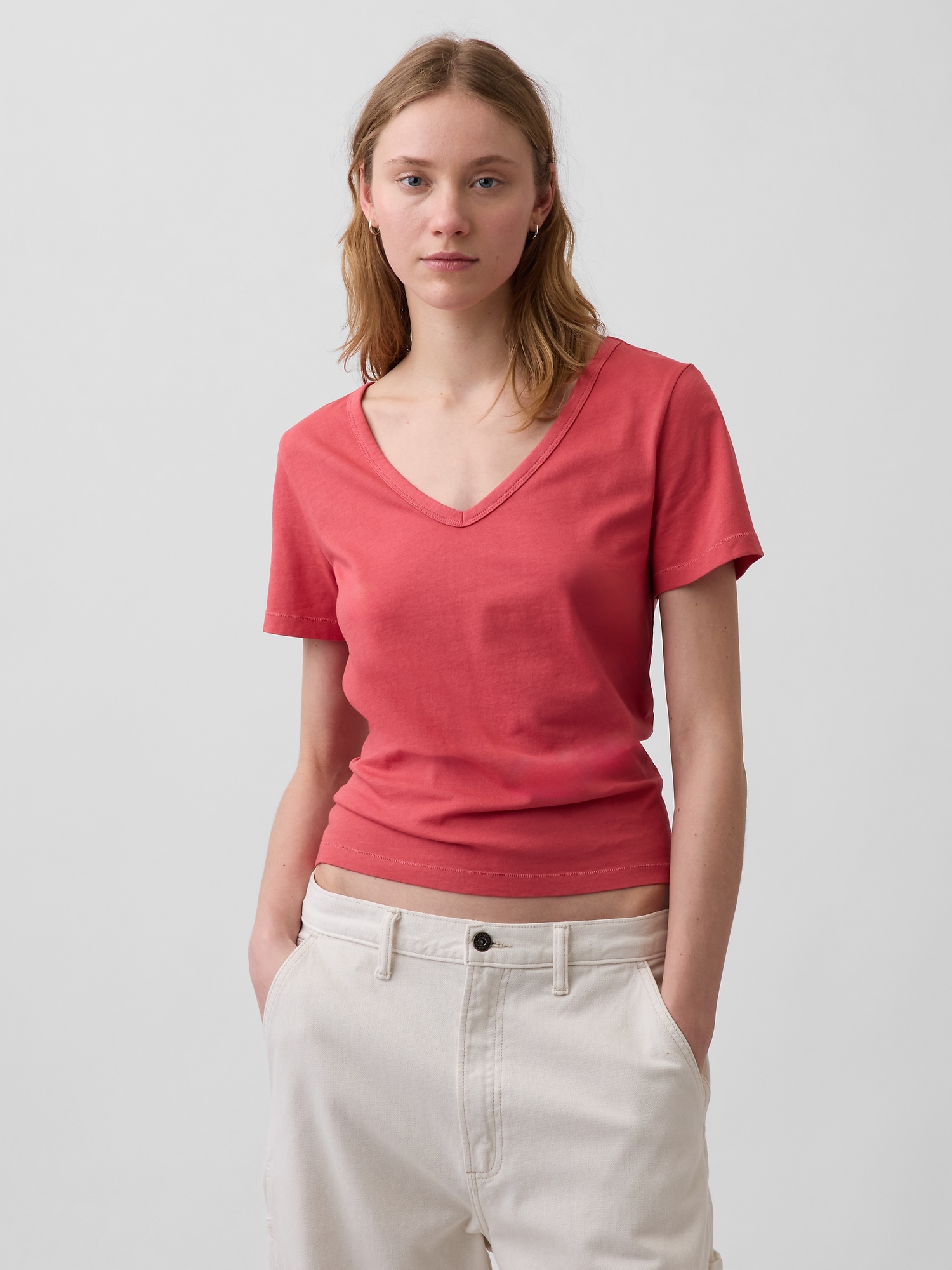 Organic Cotton VintageSoft V-Neck T-Shirt