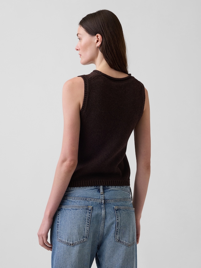 コットン100% ニットベスト-2