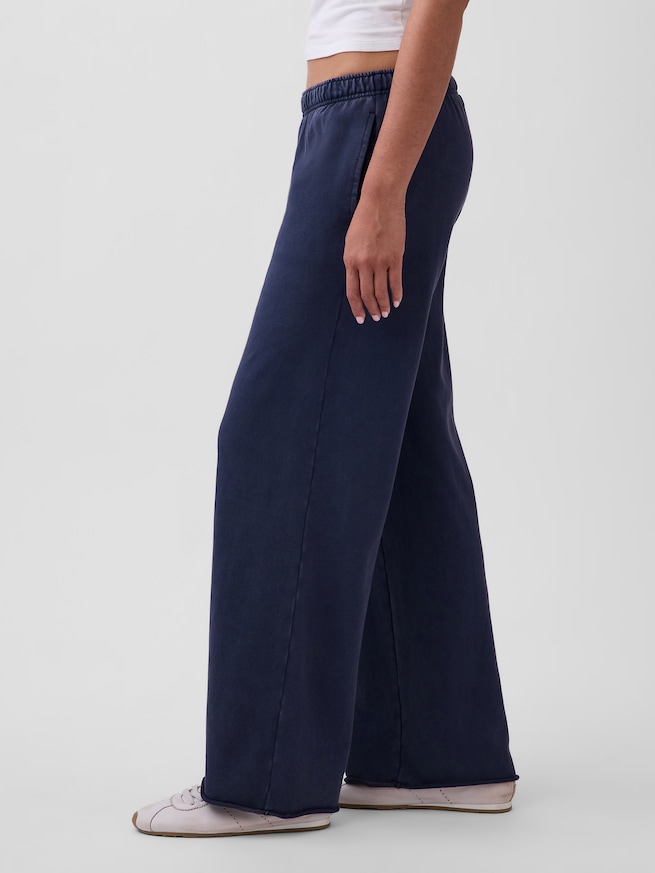 ヴィンテージソフト フレンチテリー ワイド スウェットパンツ-2