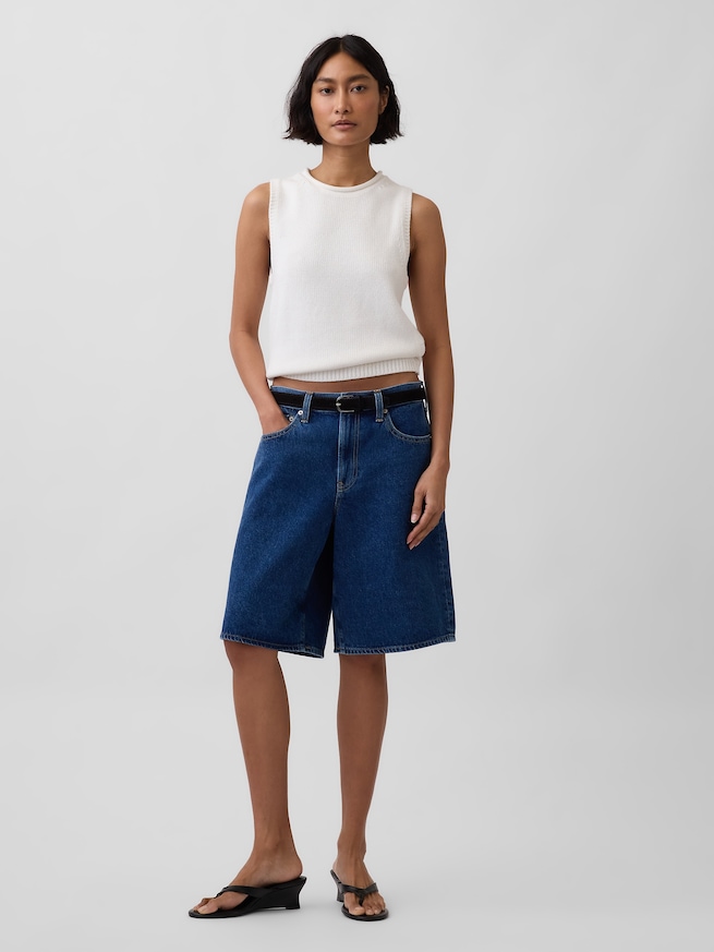 コットン100% ニットベスト-1