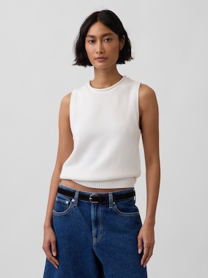 コットン100% ニットベスト