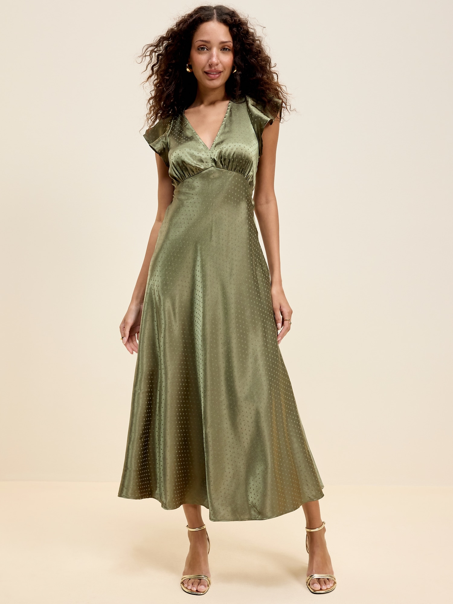 maxi dress slip Montce Petal Long Slip Dress