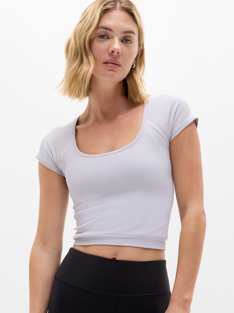 Recharge Seamless Open Back Tee