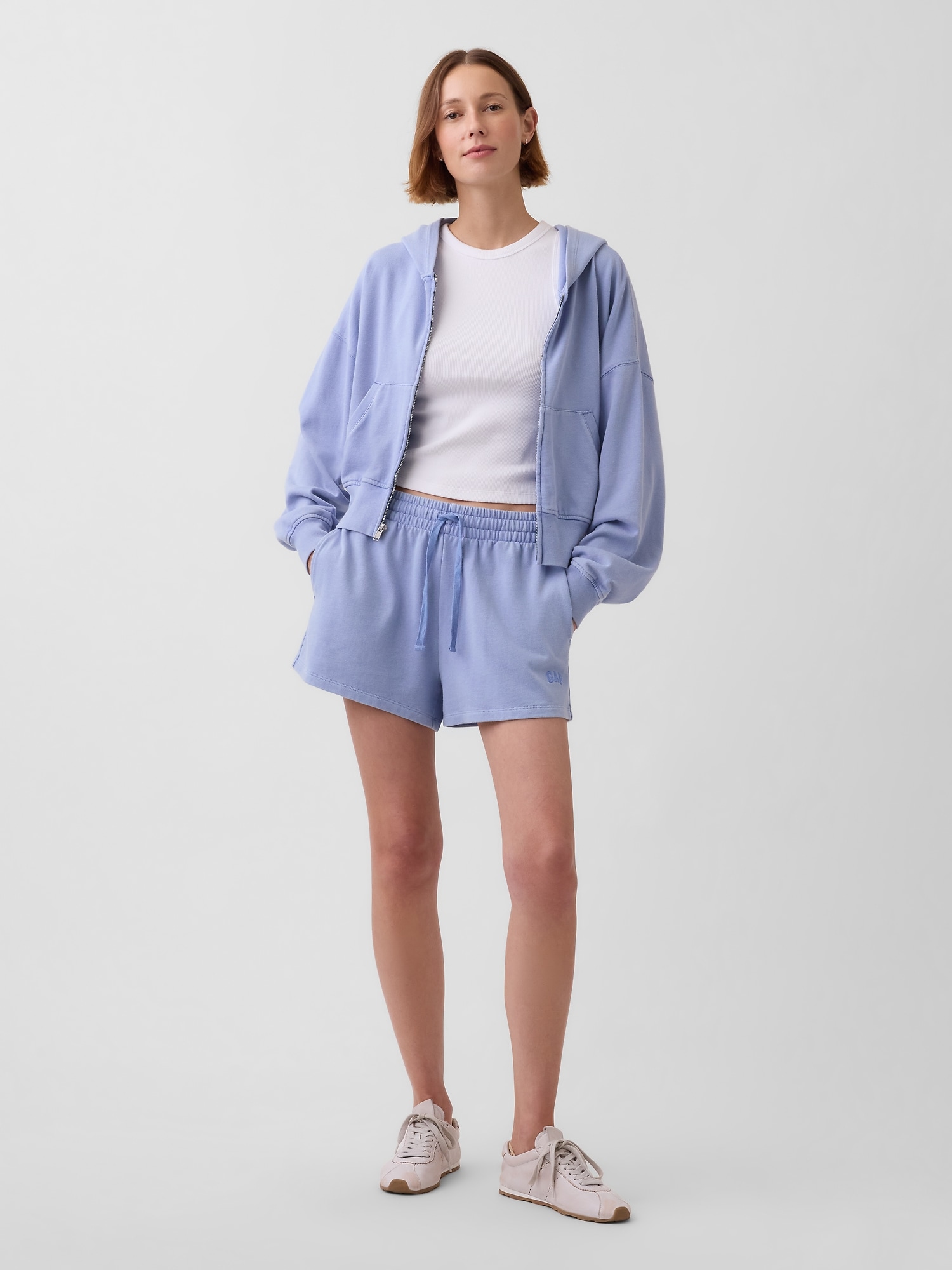 3インチ フレンチテリー リラックスフィットGAPロゴ スウェットショートパンツ-1