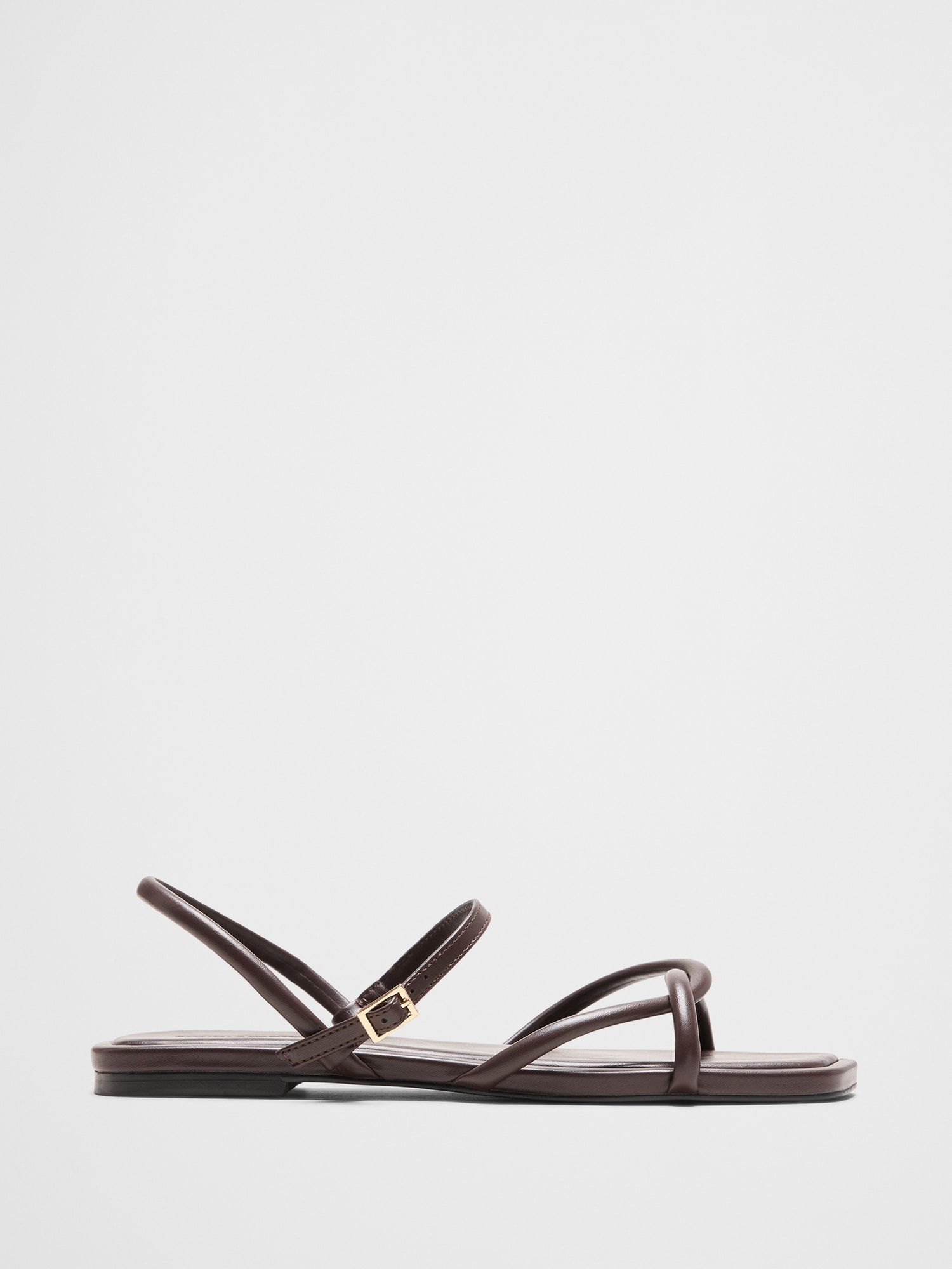 Vegan Leather Tubular Strappy Sandal