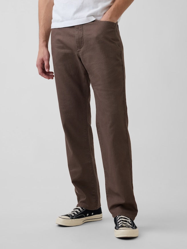 コットンリネン リラックスフィット ストレートパンツ-1