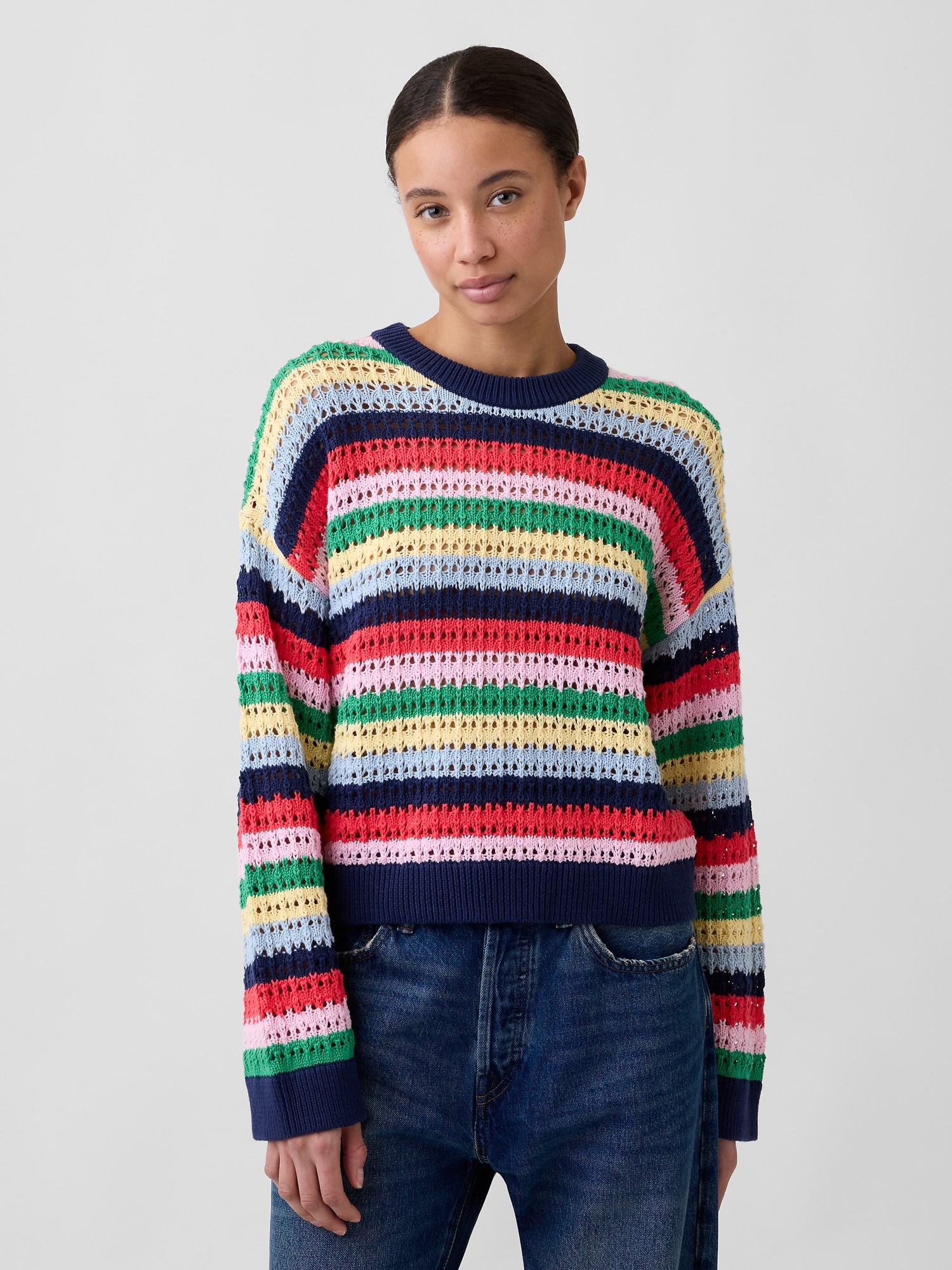 Oversized Crochet Sweater