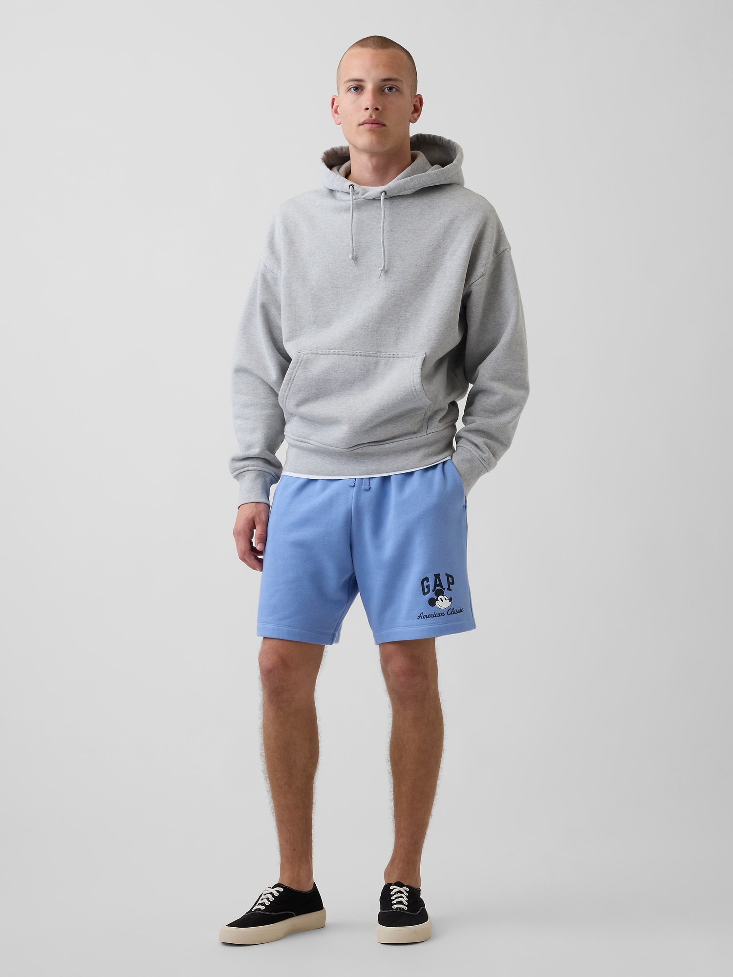 Gap &times; ディズニー ミッキーマウス GAPロゴ ショートパンツ-0