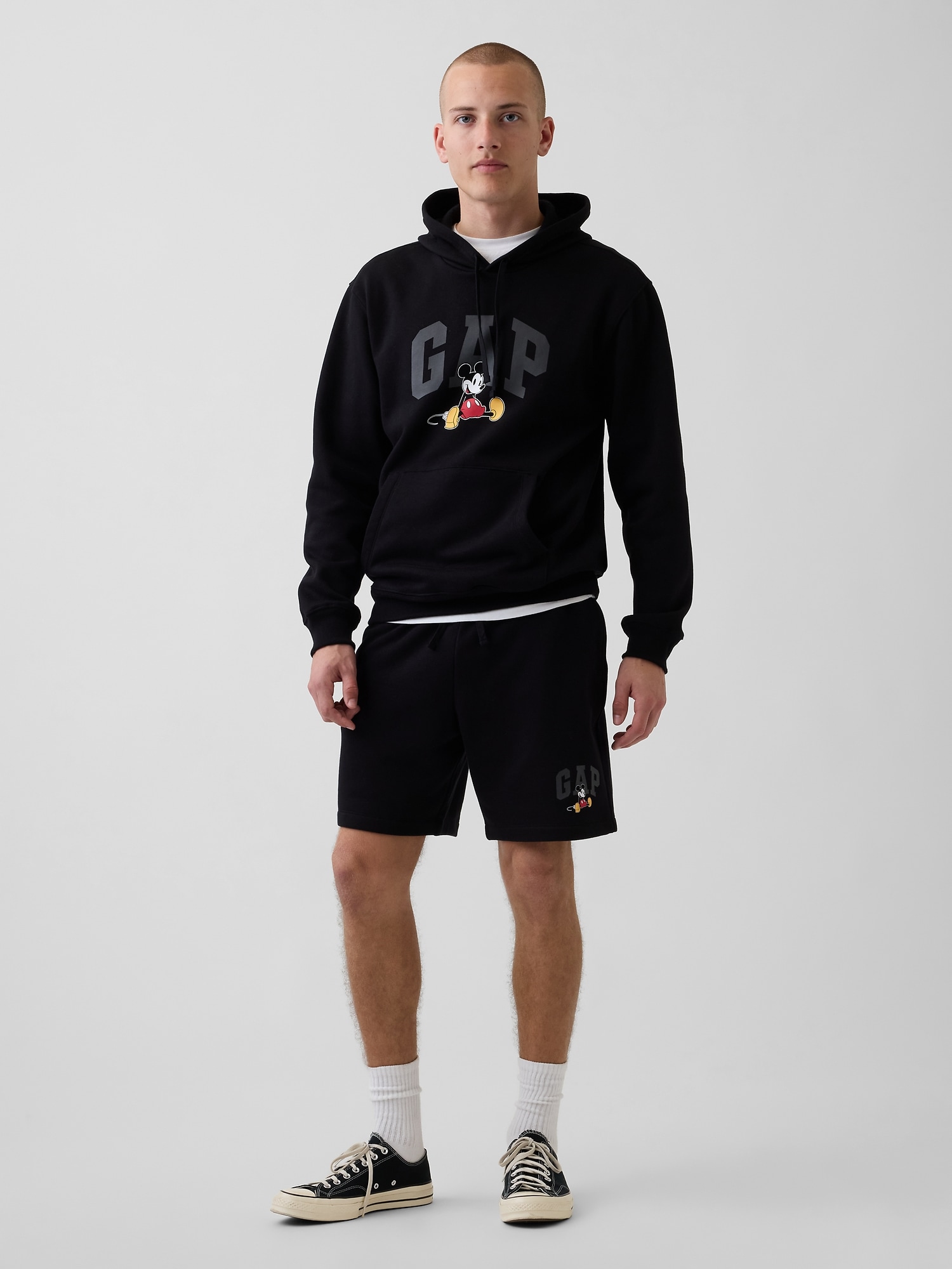 Gap &times; ディズニー ミッキーマウス GAPロゴ ショートパンツ-0