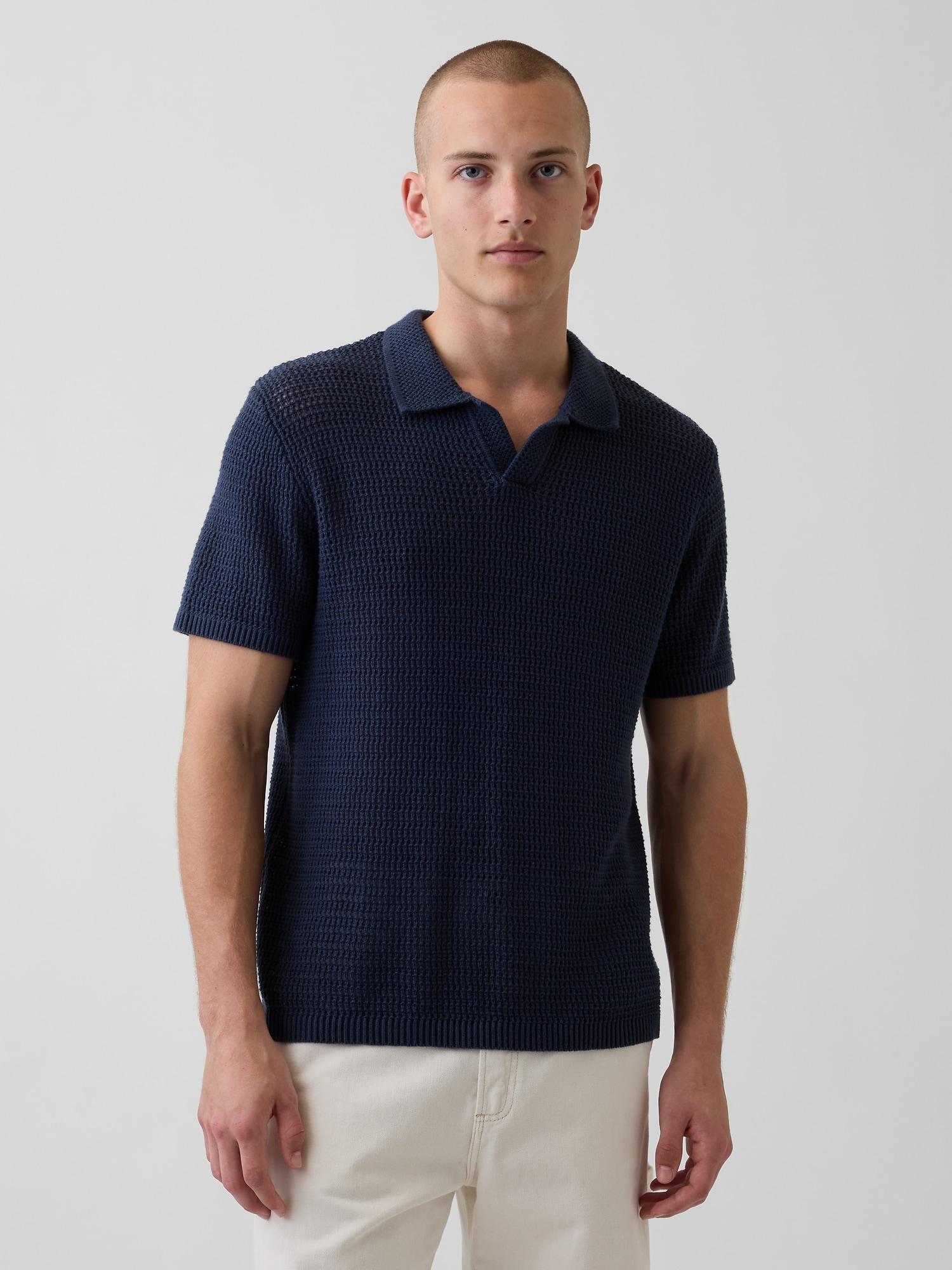 POLO EN TRICOT EN MAILLE