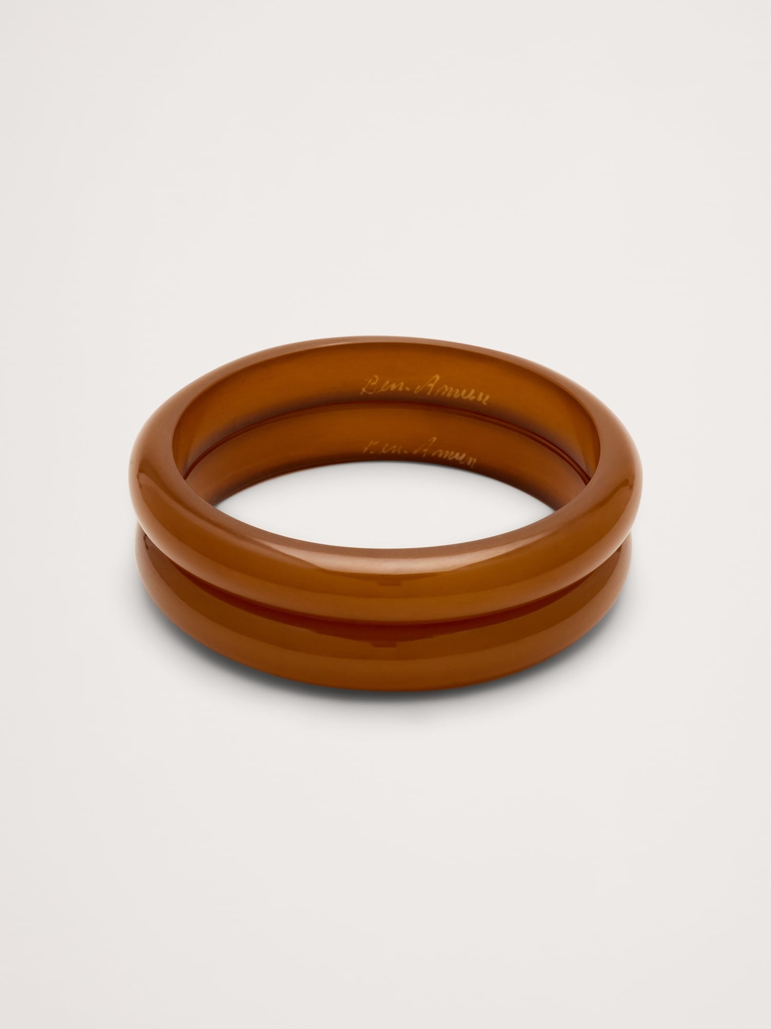 Resin Thin Bangle Set by Ben Amun