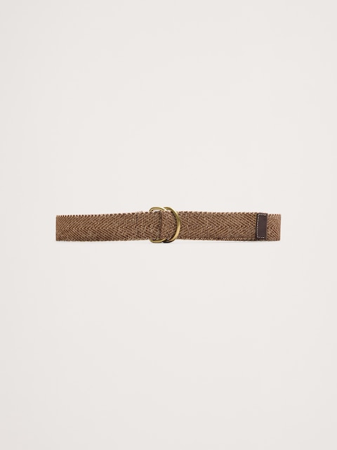 CEINTURE À CHEVRONS À ANNEAUX