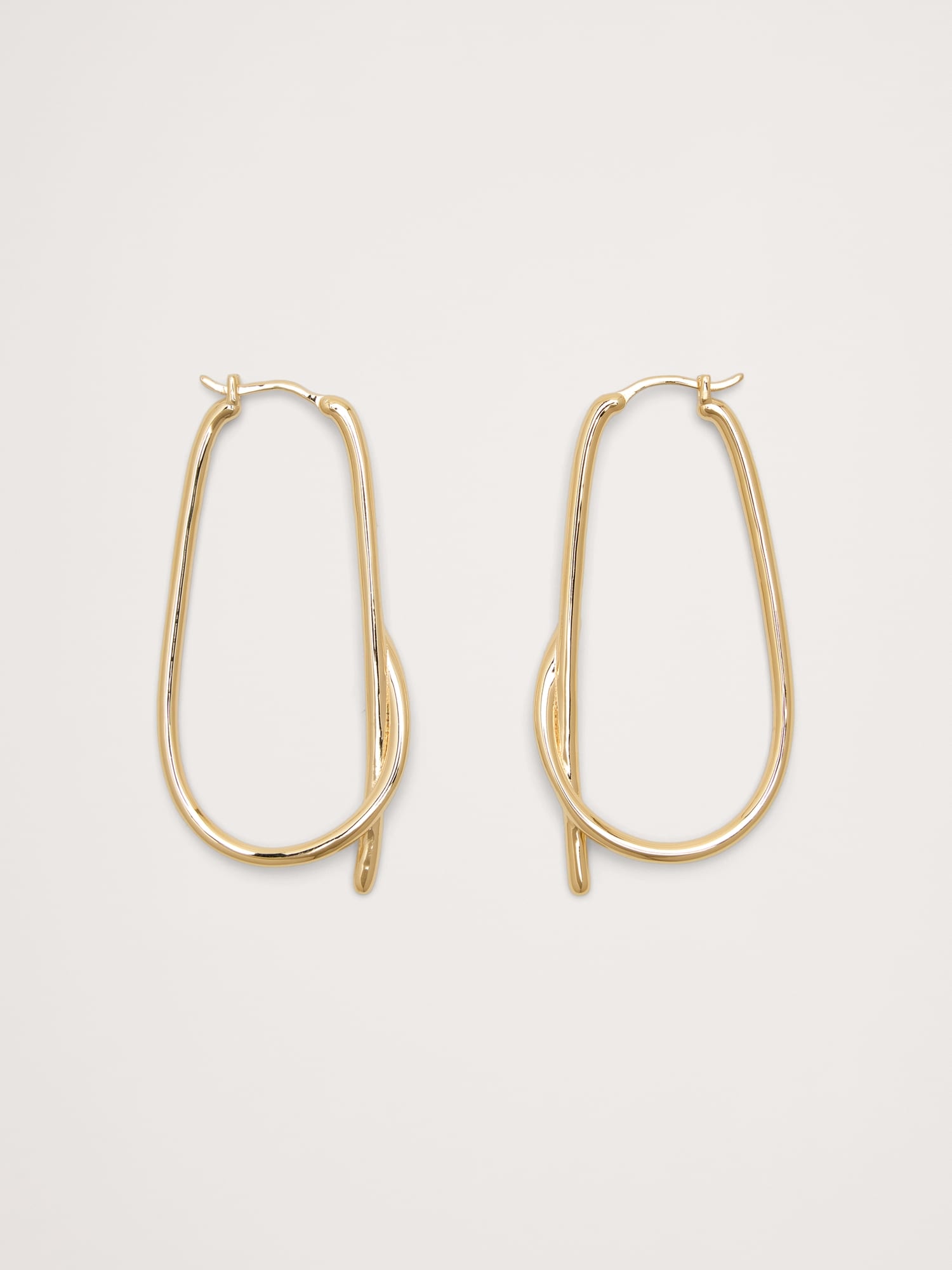 Large Knotted Hoop Earrings