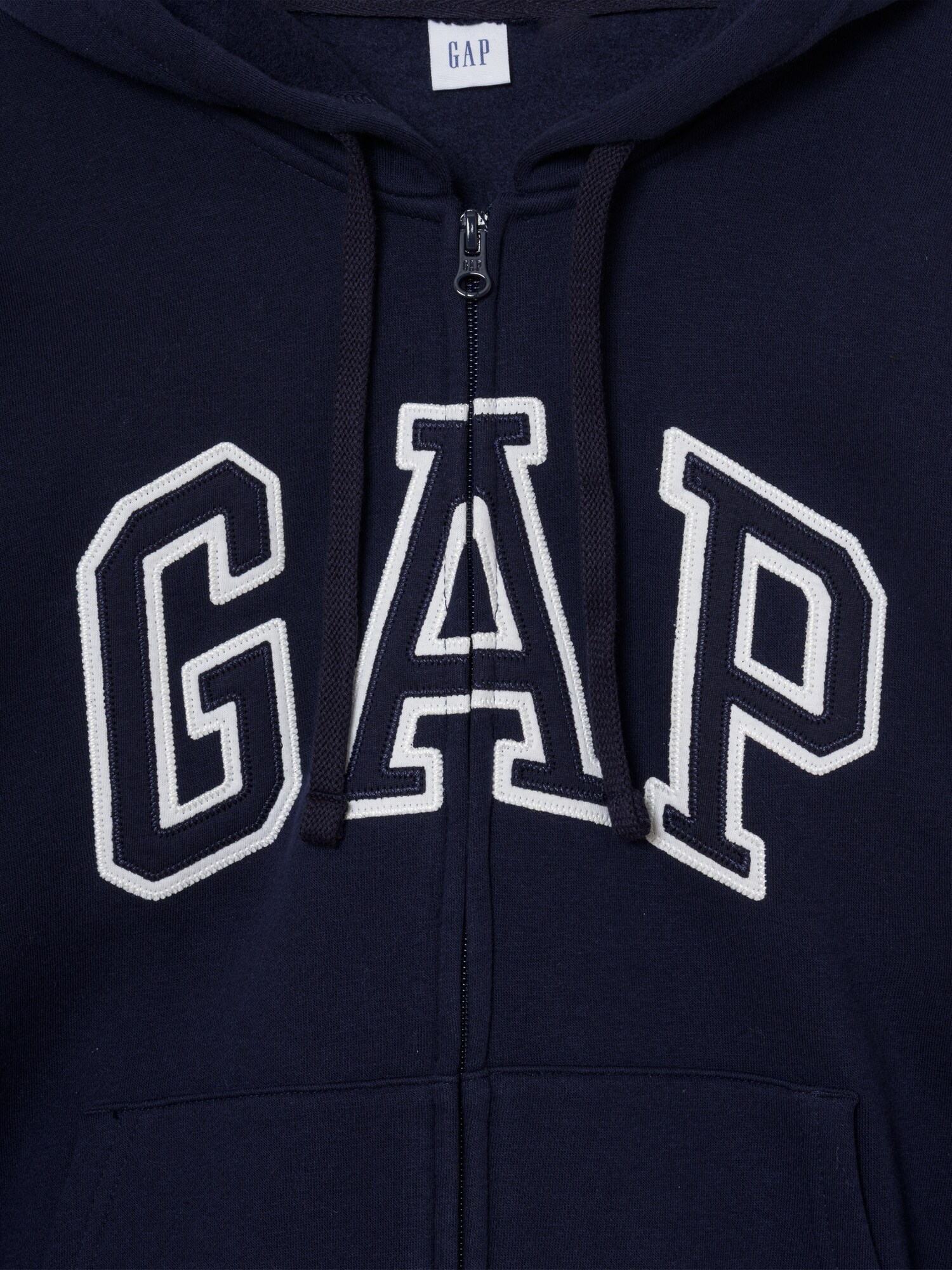 リラックスフィット GAPロゴ ジップアップパーカー-4