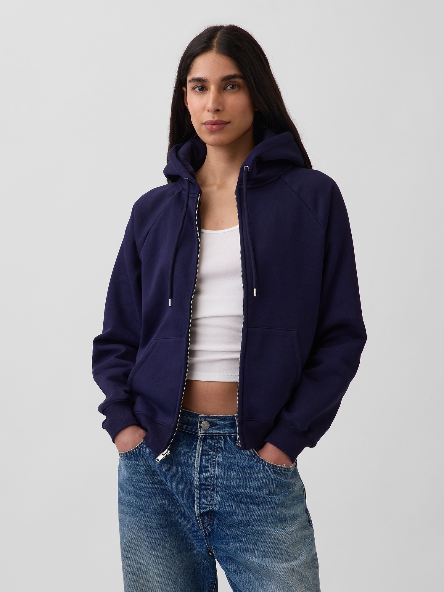 VintageSoft Zip Hoodie