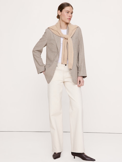 ボーイフレンド イタリアン フランネル ブレザー